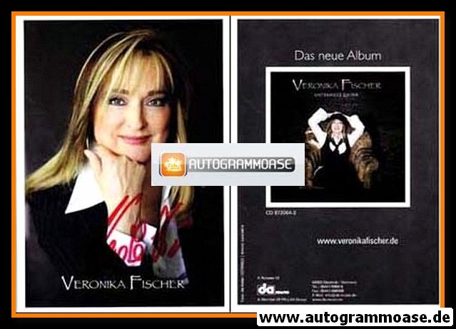 Autogramm Schlager | Veronika FISCHER | 2008 "Unterwegs Zu Mir" (DA)