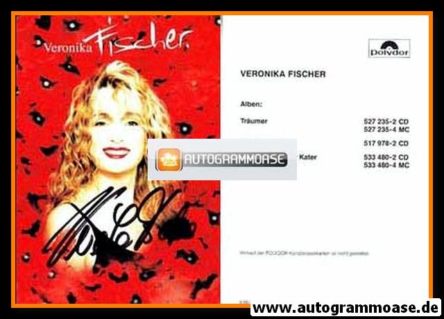 Autogramm Schlager | Veronika FISCHER | 1997 "Das Kind Und Der Kater" (Polydor)