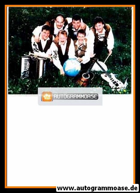 Autogramme Volksmusik | WELTENBUMMLER | 1990er Foto (Portrait Color)