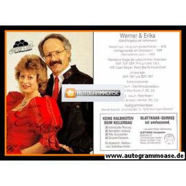Autogramme Volksmusik | WERNER & ERIKA | 1990 "Rote Rosen"