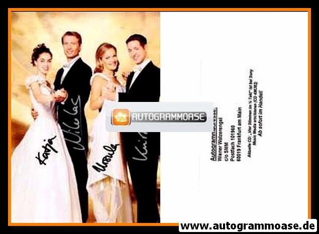 Autogramme Klassik | WIENER WALZERENGEL | 2000 Foto "Vier Stimmen Im 3/4 Takt"