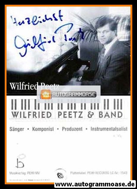 Autogramm Musik | Wilfried PEETZ | 1990er (Portrait SW)