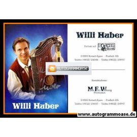 Autogramm Instrumental (Zither) | Willi HUBER | 1990er (Portrait Color)