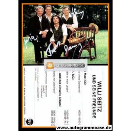 Autogramme Volksmusik | Willi SEITZ + Freunde | 1995 "Schenk Mir Dein Herz" (Gruppenbild Color EW)