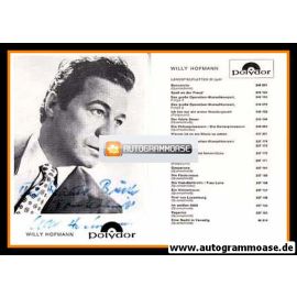 Autogramm Klassik | Willy HOFMANN | 1960er "Boccaccio" (Portrait SW) Polydor