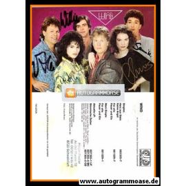 Autogramme Schlager | WIND | 1985 "Herz Aus Stein" (Jupiter)