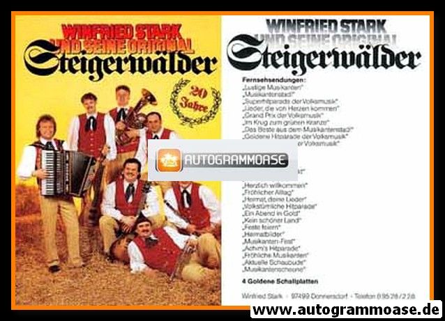 AK Volksmusik | Winfried Stark + STEIGERWÄLDER | 1990er (Portrait Color 20 Jahre)