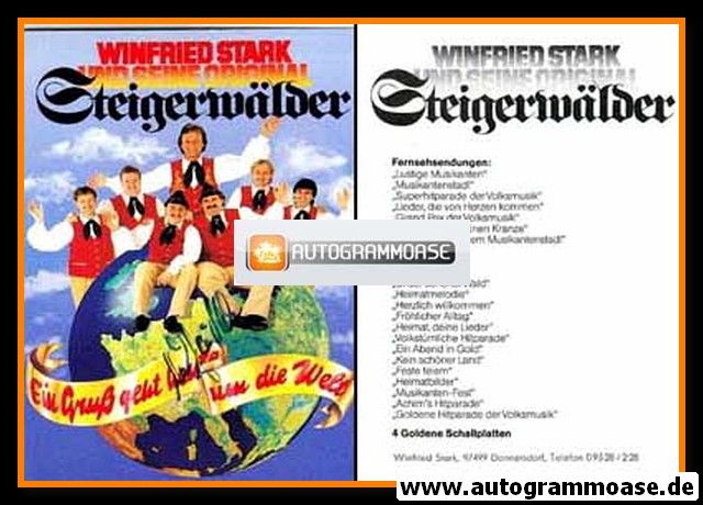 AK Volksmusik | Winfried Stark + STEIGERWÄLDER | 1990er "Ein Gruss Geht Um Die Welt"