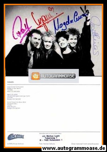 Autogramme Pop | XANADU | 1989 "Inseln Hinter´m Horizont" (Coconut)