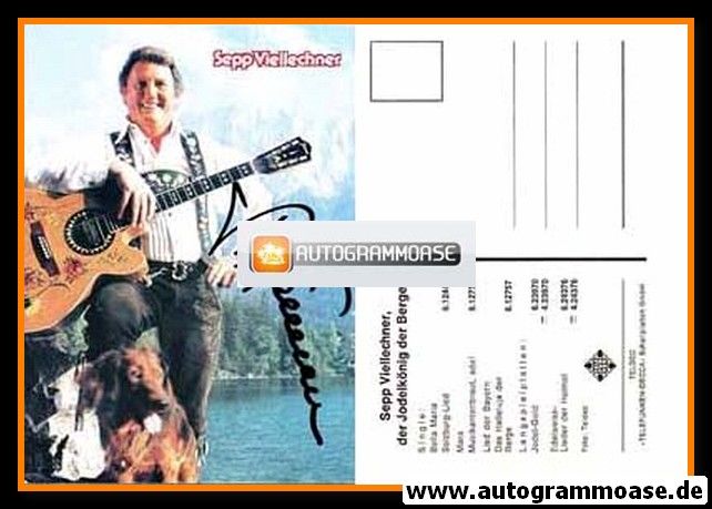 Autogramm Volksmusik | Sepp VIELLECHNER | 1980 "Edelweiss - Lieder Der Heimat" (Portrait Color Telefunken)