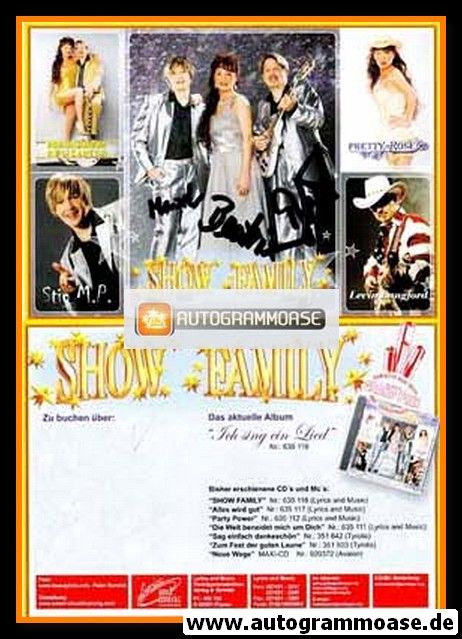Autogramme Volksmusik | SHOW FAMILY | 2010 "Ich Sing Ein Lied"