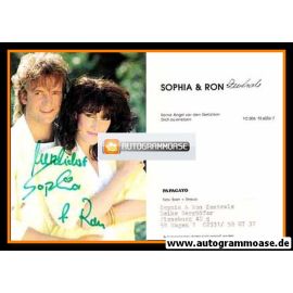 Autogramme Schlager | SOPHIA & RON | 1986 "Keine Angst Vor Den Gefühlen"
