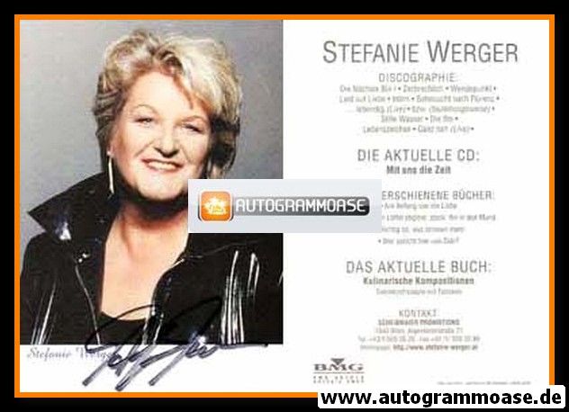 Autogramm Rock | Stefanie WERGER | 1999 "Mit Uns Die Zeit" (BMG)