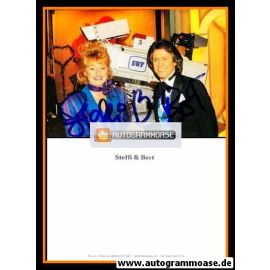Autogramme Schlager | STEFFI & BERT | 1980er (Portrait Color SWF)
