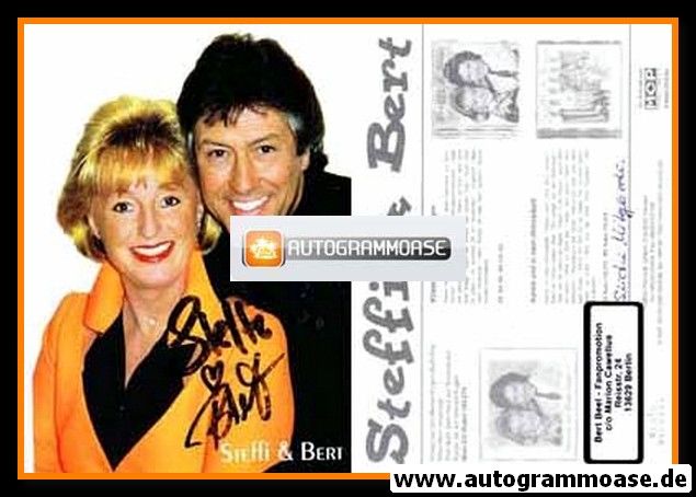 Autogramme Schlager | STEFFI & BERT | 2004 "Küsse Nie Mit Offenen Augen"