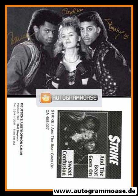 Autogramme Pop | STRIKE | 1987 Druck "And The Beat Goes On"