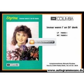 Autogramm Kindermusik | STYRINA | 1980er "Immer Wenn I An Di Denk" (EMI)