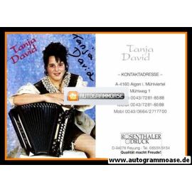 Autogramm Volksmusik | Tanja DAVID | 1990er (Portrait Color)