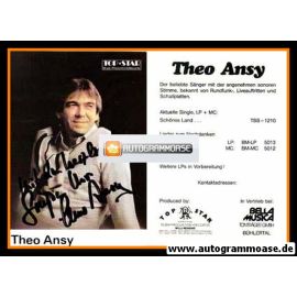 Autogramm Volksmusik | Theo ANSY | 1989 "Schönes Land"