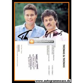 Autogramme Schlager | THOMAS & THOMAS | 1980er "Schönes Fremdes Mädchen"