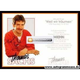 Autogramm Schlager | Thomas SACHS | 1990 "Weil Wir Träumen"