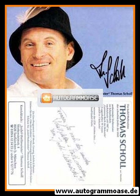 Autogramm Volksmusik | Thomas SCHOLL | 1980er (Portrait Color)