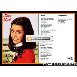 Autogramm Schlager | Tina YORK | 1975 "Monsieur Le General" (CBS)