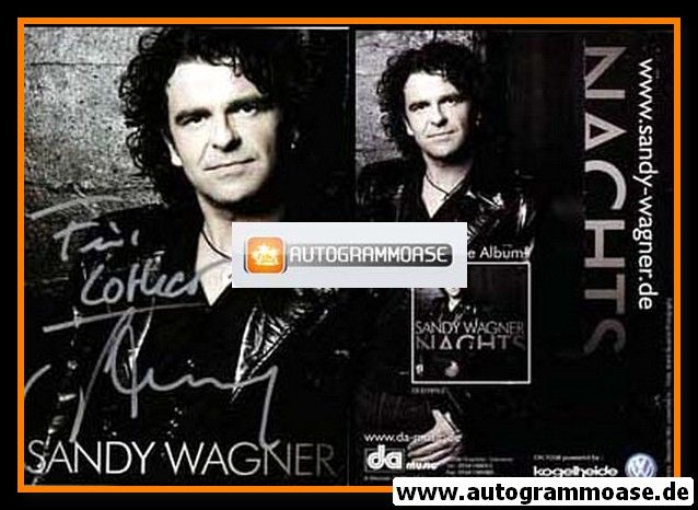 Autogramm Schlager | Sandy WAGNER | 2008 "Nachts" (Portrait SW DA)