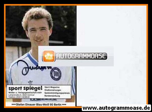 Autogramm Fussball | Blau-Weiss 90 Berlin | 1985 | Stefan DINAUER