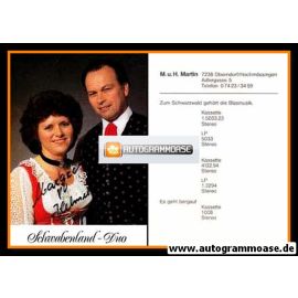 Autogramme Volksmusik | SCHWABENLAND-DUO | 1979 "Zum Schwarzwald Gehört Die Blasmusik"