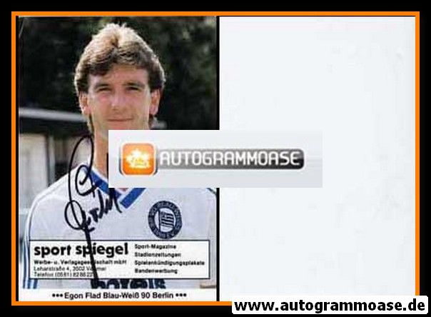 Autogramm Fussball | Blau-Weiss 90 Berlin | 1985 | Egon FLAD