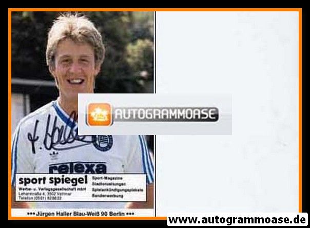 Autogramm Fussball | Blau-Weiss 90 Berlin | 1985 | Jürgen HALLER