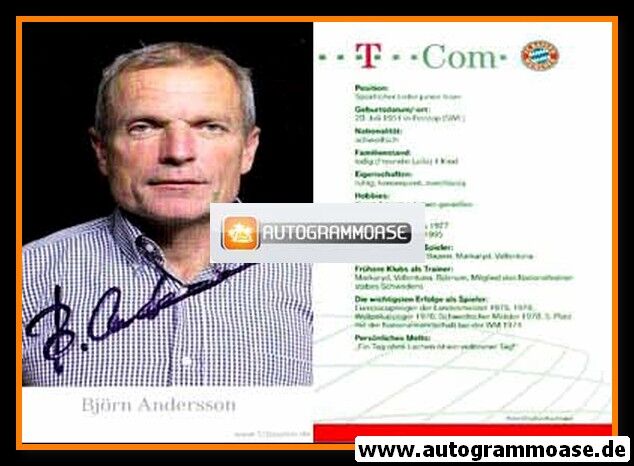 Autogramm Fussball | FC Bayern München | 2006 | Björn ANDERSSON