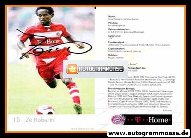 Autogramm Fussball | FC Bayern München | 2007 | Ze ROBERTO
