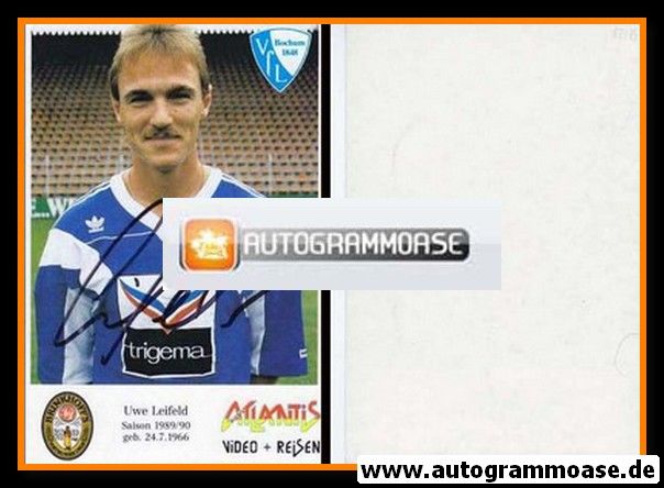 Autogramm Fussball | VfL Bochum | 1989 | Uwe LEIFELD