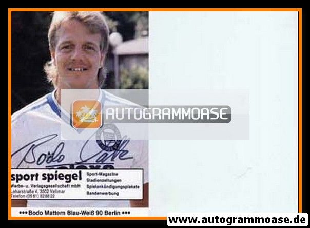 Autogramm Fussball | Blau-Weiss 90 Berlin | 1985 | Bodo MATTERN