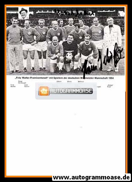 Mannschaftskarte Fussball | DFB | 1954 Retro | Fritz Walter Prominentenelf + 2 AG