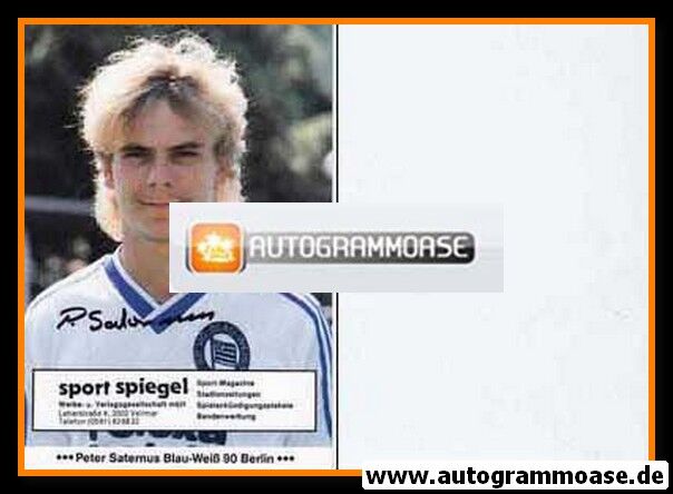 Autogramm Fussball | Blau-Weiss 90 Berlin | 1985 | Peter SATERNUS