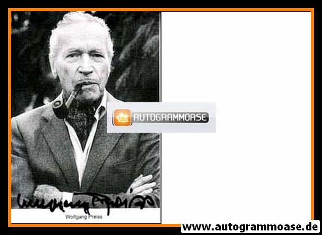 Autogramm Schauspieler | Wolfgang PREISS | 1980er (Portrait SW) 2