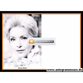 Autogramm Schauspieler | Herta STAAL | 1980er (Portrait SW) 