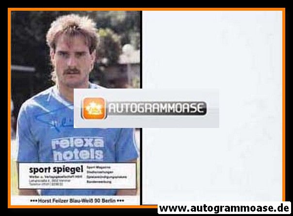 Autogramm Fussball | Blau-Weiss 90 Berlin | 1986 | Horst FEILZER