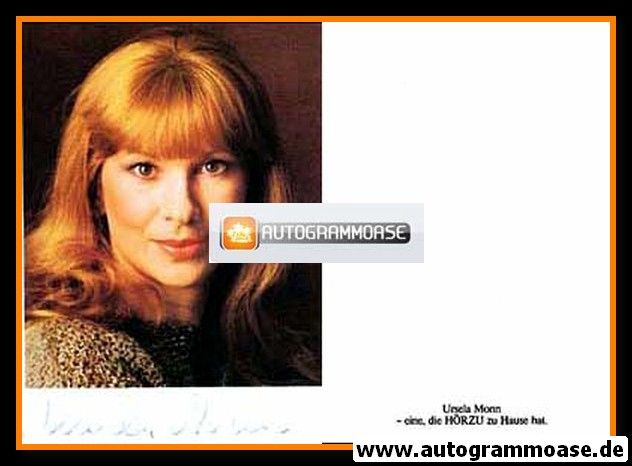 Autogramm Schauspieler | Ursela MONN | 1990er (Portrait Color Hörzu)