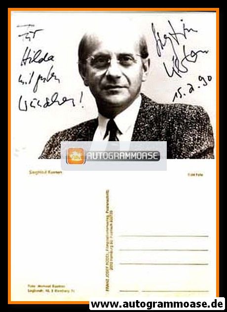 Autogramm Schauspieler | Siegfried KERNEN | 1980er (Portrait SW)
