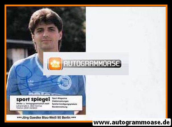 Autogramm Fussball | Blau-Weiss 90 Berlin | 1986 | Jörg GAEDKE