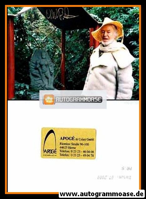 Autogramm Schauspieler | O. W. FISCHER | 2000er Foto (Portrait Color Statue)