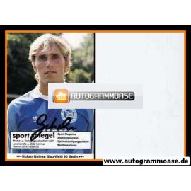 Autogramm Fussball | Blau-Weiss 90 Berlin | 1986 | Holger GEHRKE