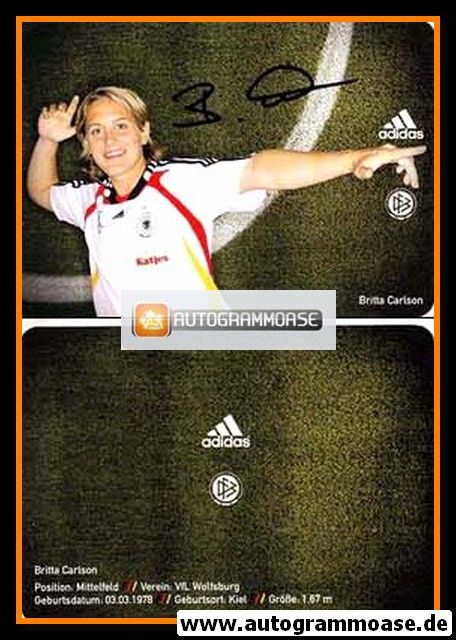 Autogramm Fussball (D) | DFB | 2008 Adidas | Britta CARLSON