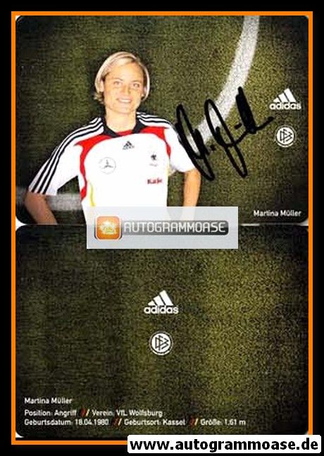 Autogramm Fussball (D) | DFB | 2008 Adidas | Martina MÜLLER
