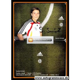 Autogramm Fussball (D) | DFB | 2008 Adidas | Sandra SMISEK