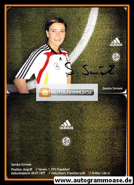 Autogramm Fussball (D) | DFB | 2008 Adidas | Sandra SMISEK